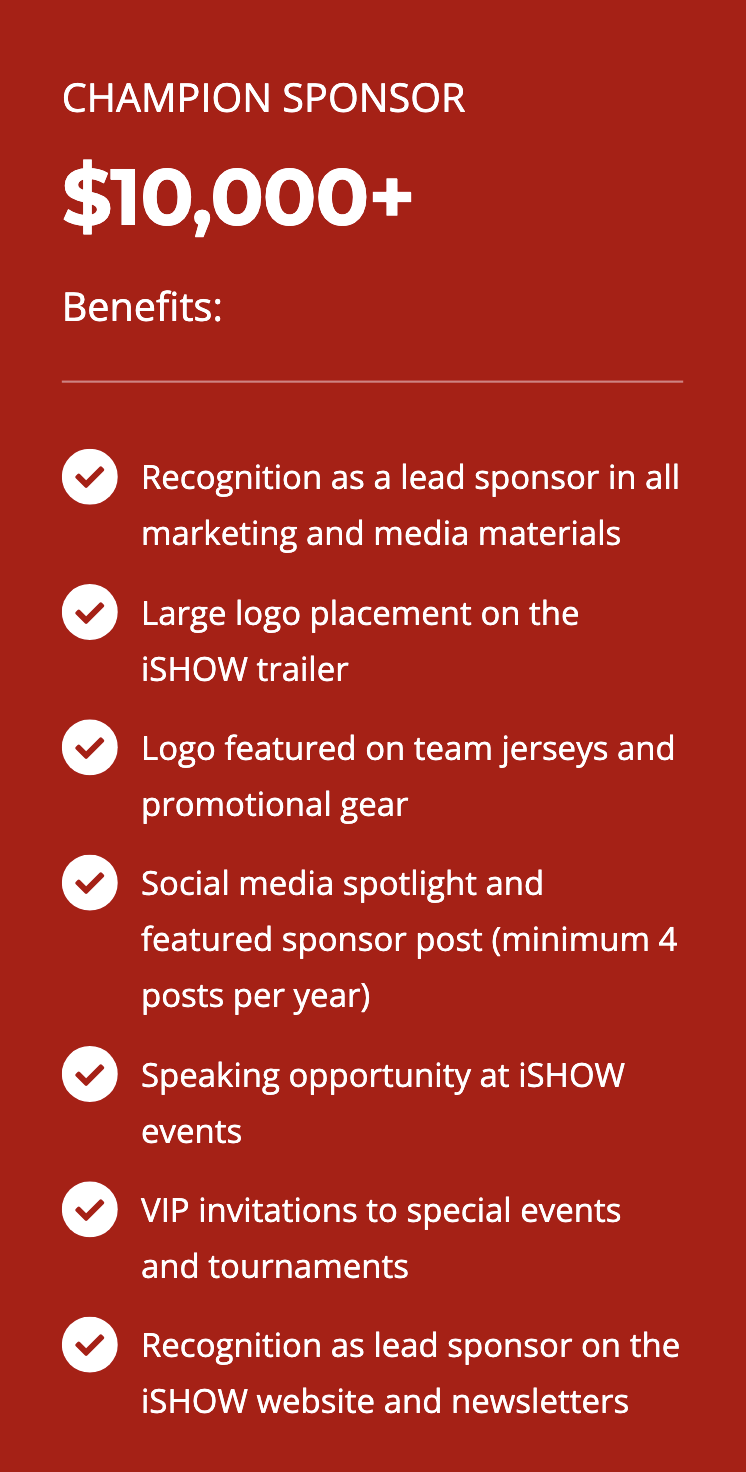 Champion Sponsorship